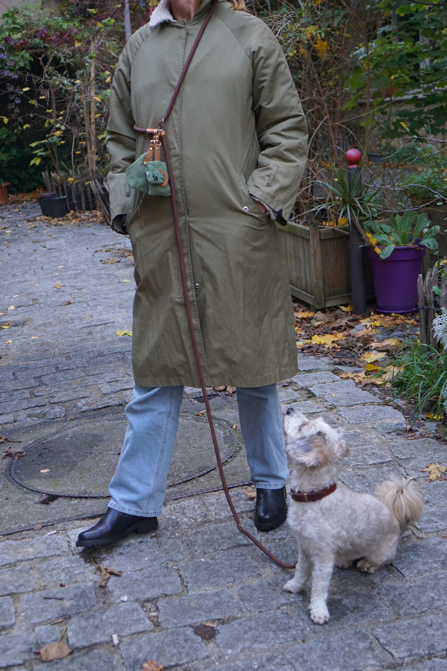 Dog Food & Waste Bag Combo – Portable Pet Pouch Set (2 pcs)