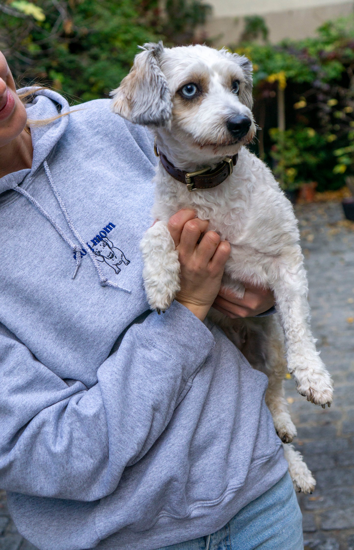 Unisex Cozy Hoodie – “Dog Mom” Embroidered Edition