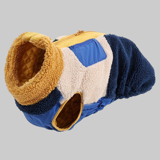 Winter Dog Coat – Fleece-Lined & Zipper Closure