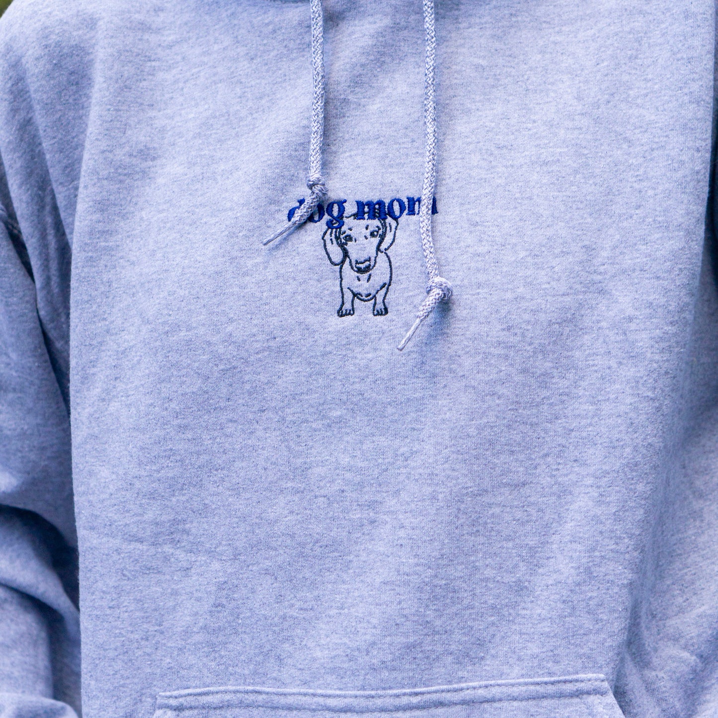 Unisex Cozy Hoodie – “Dog Mom” Embroidered Edition