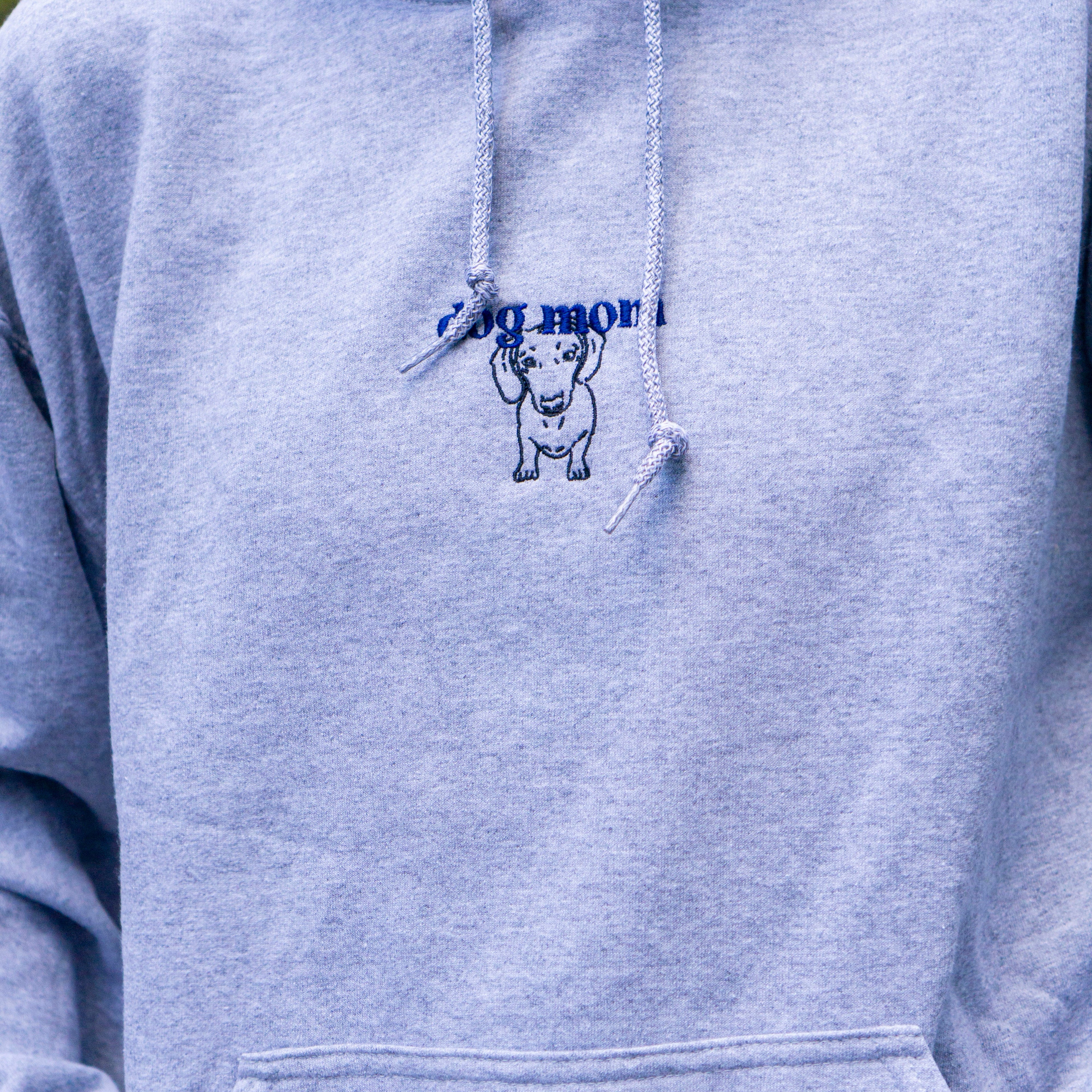 Unisex Cozy Hoodie – “Dog Mom” Embroidered Edition