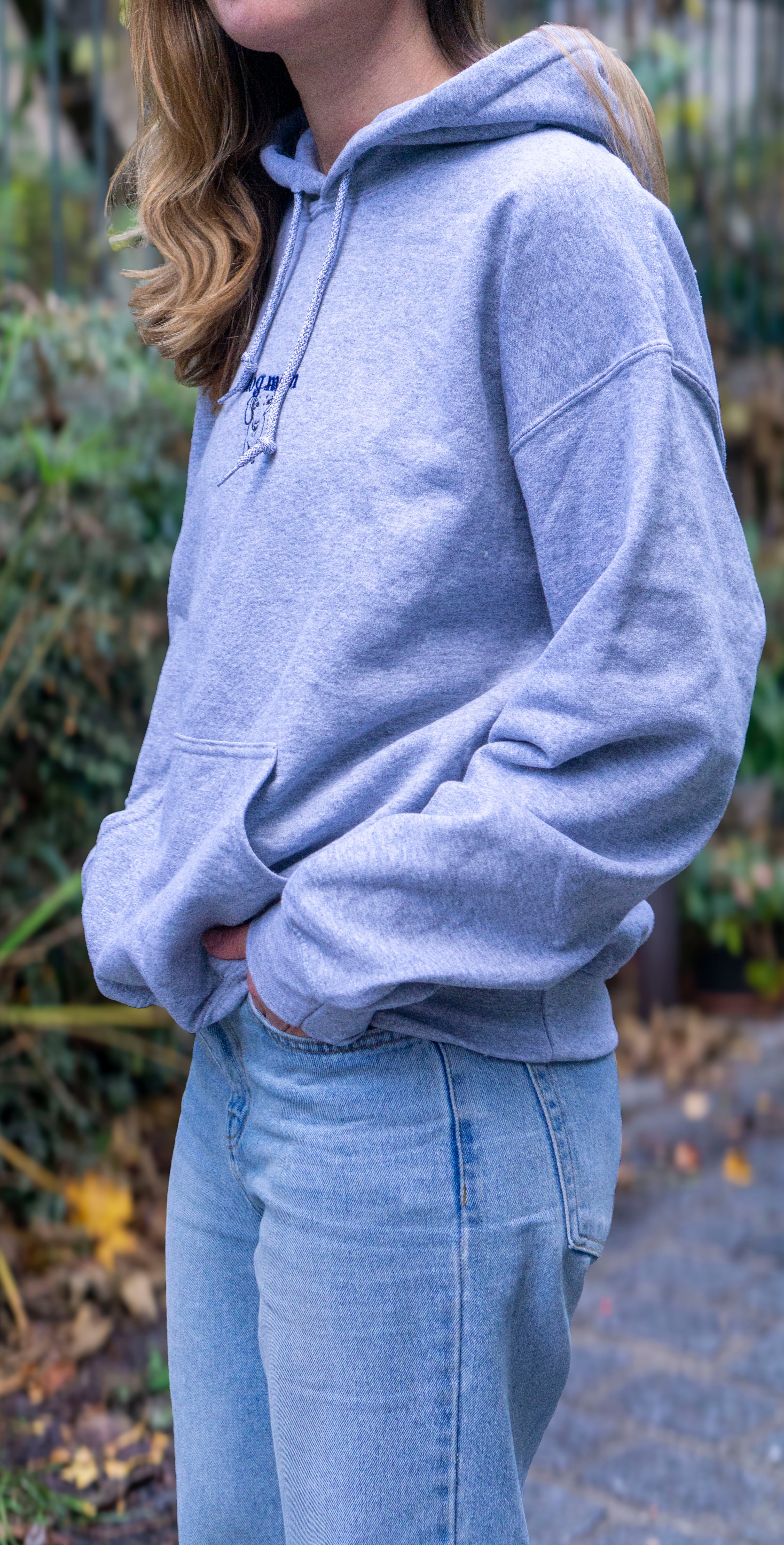 Unisex Cozy Hoodie – “Dog Mom” Embroidered Edition