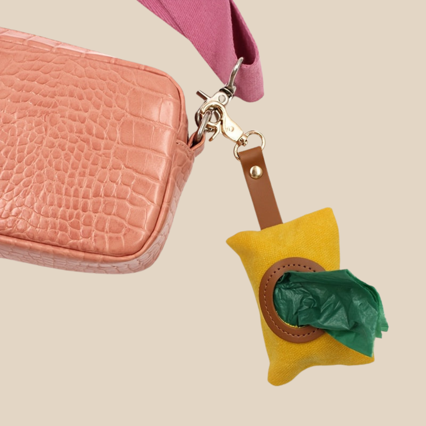 Dog Food & Waste Bag Combo – Portable Pet Pouch Set (2 pcs)