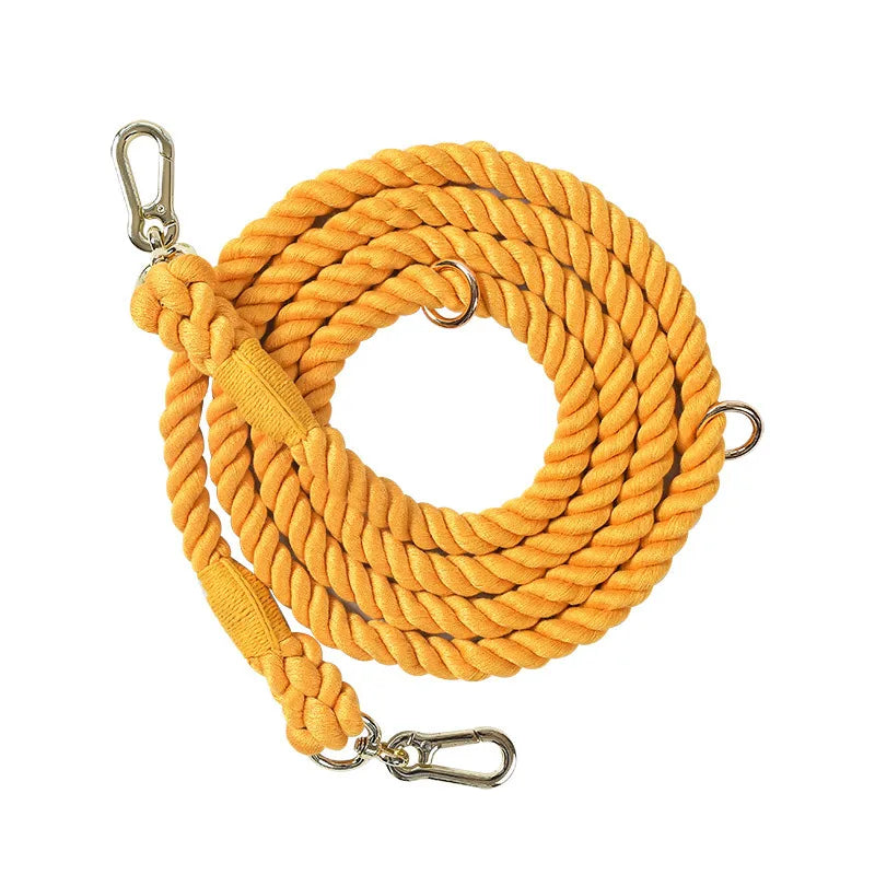 Dog Leash - Soft Cotton Rainbow