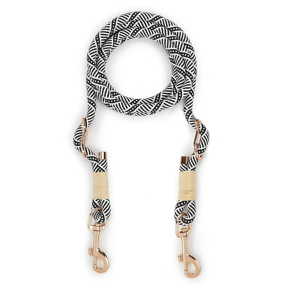 Hands-Free Rope Dog Leash – Adjustable Multi-Function Nylon Lead