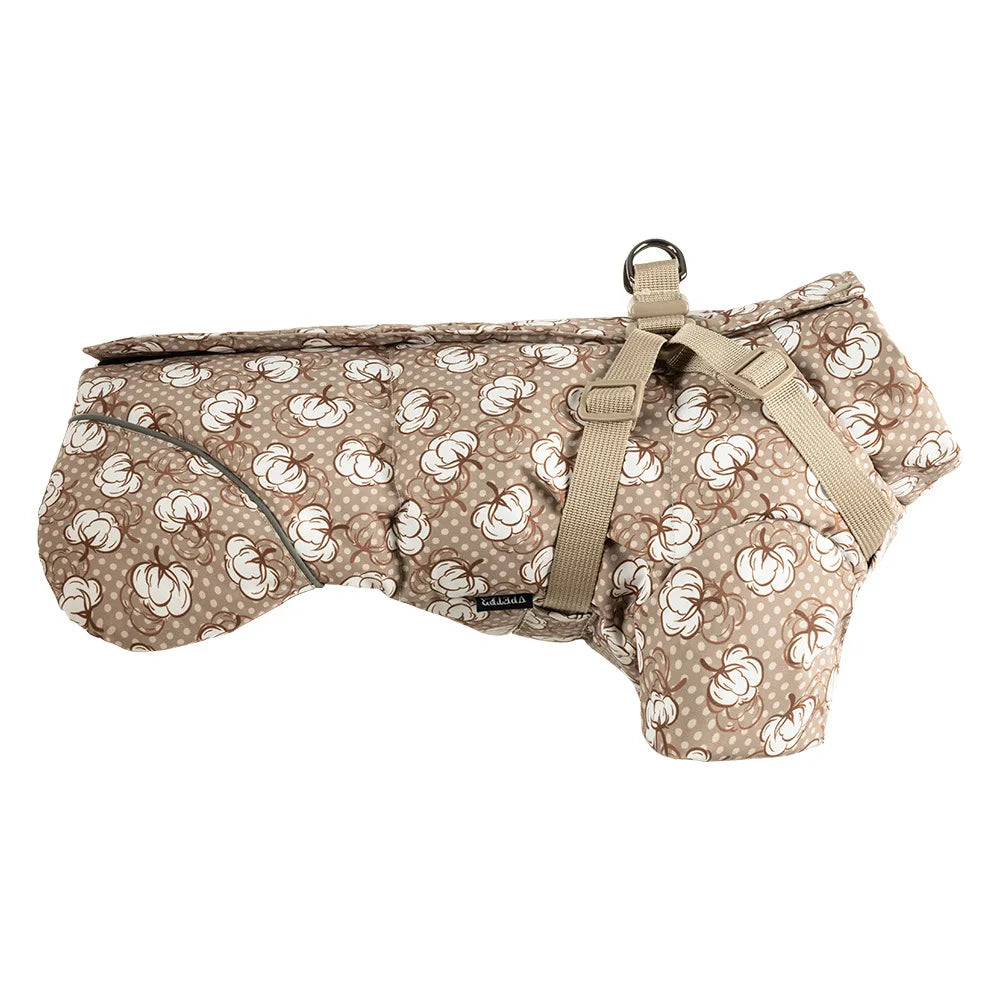 Winter-Hundejacke mit integriertem Geschirr