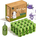 Biodegradable Dog Poop Bags with Dispenser – Lavender Scented Leakproof Waste Bags