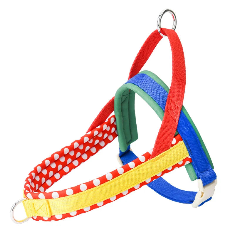 Dog Harness & Leash Set "Good Vibes"
