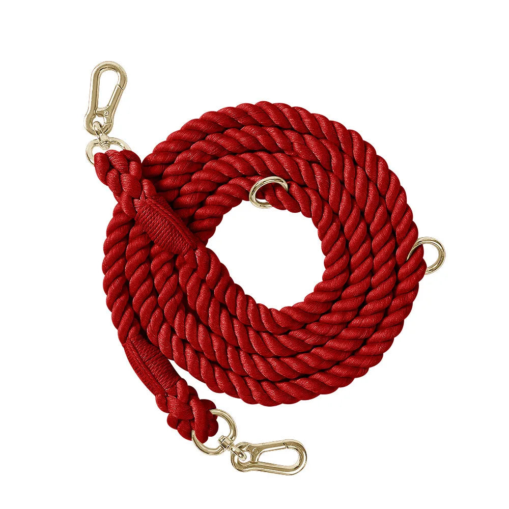 Dog Leash - Soft Cotton Rainbow