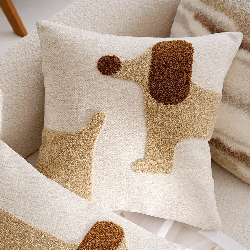 Dog Throw Pillow Cover – Decorative Cushion Case
