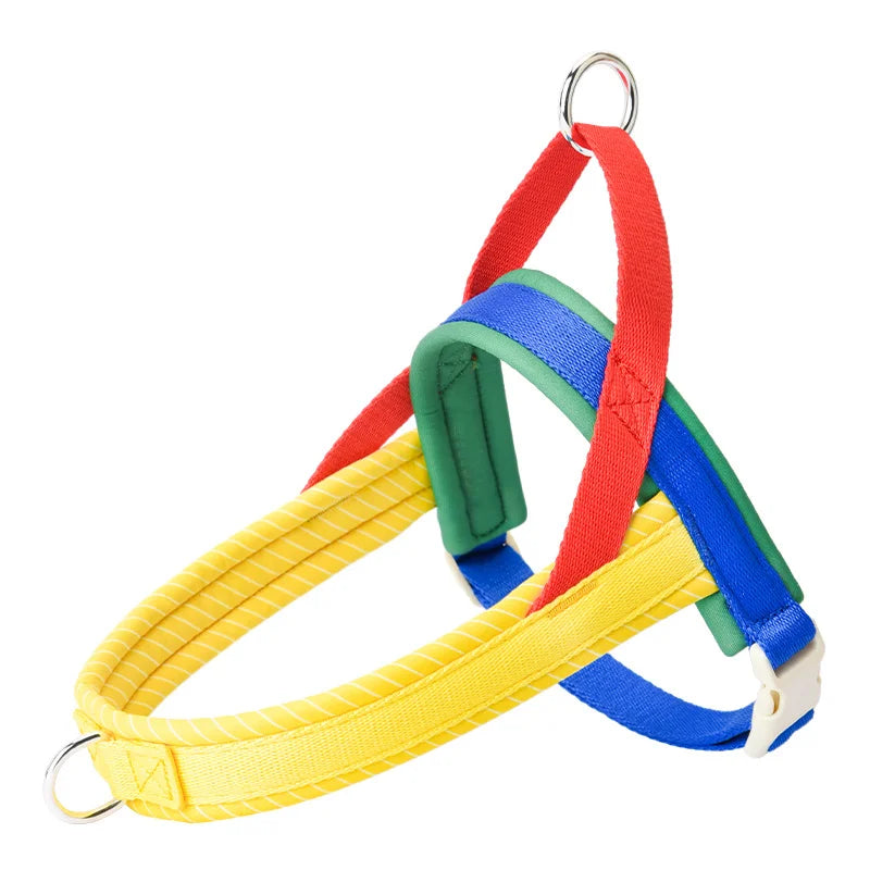 Dog Harness & Leash Set "Good Vibes"