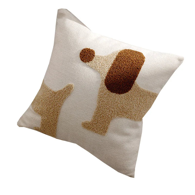 Dog Throw Pillow/Cushion Cover (45×45 cm)