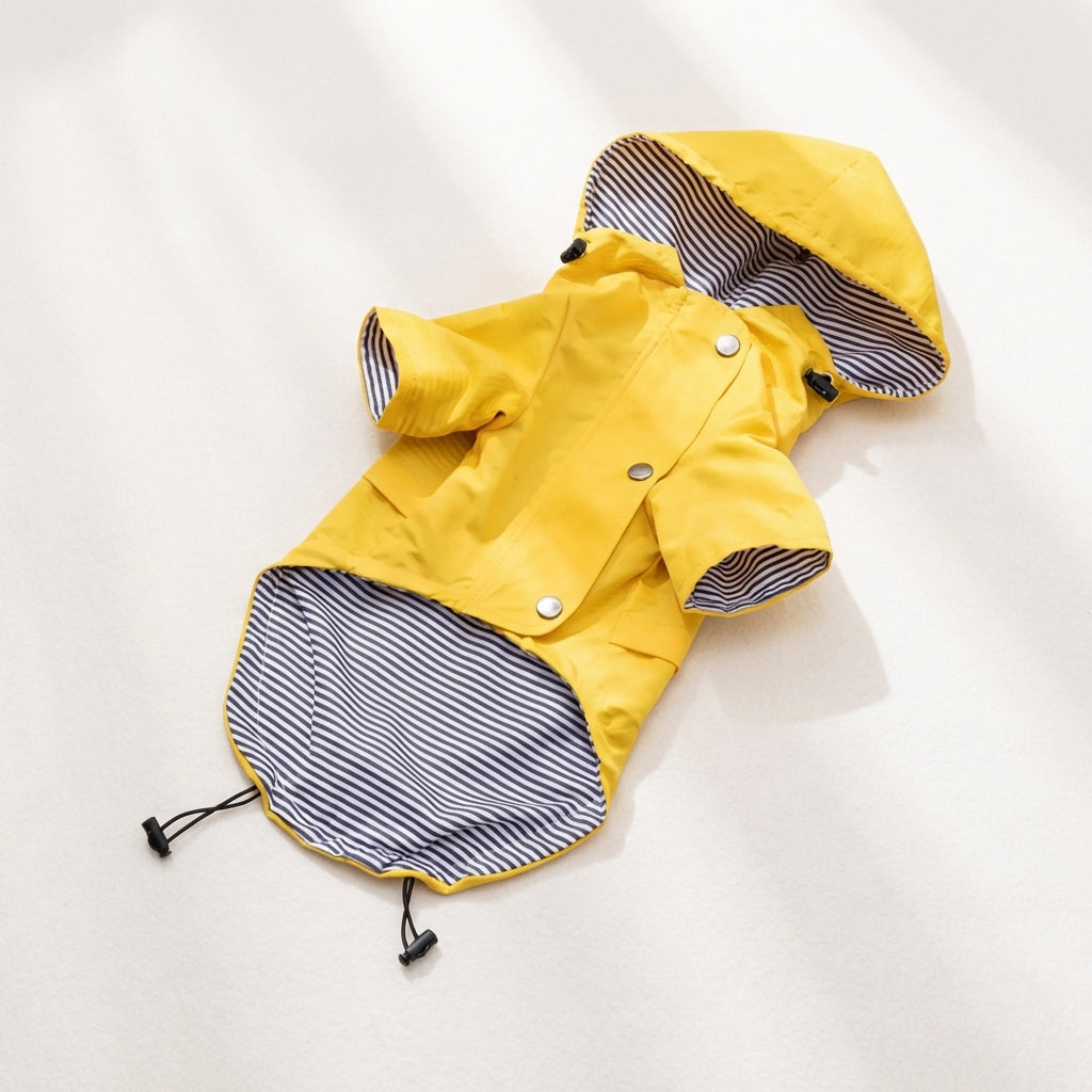 Waterproof Yellow Dog Raincoat